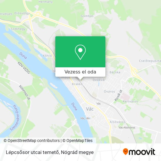 Lépcsősor utcai temető térkép