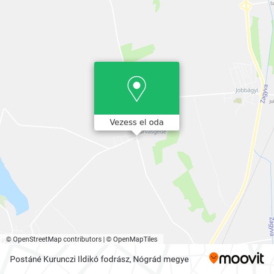 Postáné Kurunczi Ildikó fodrász térkép