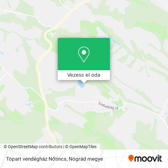 Tópart vendégház Nőtincs térkép