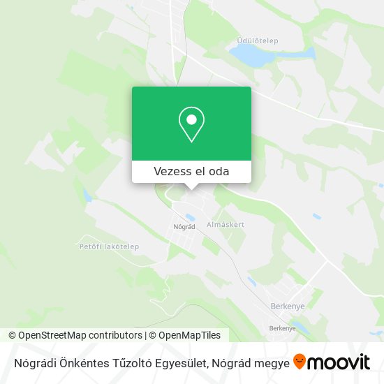 Nógrádi Önkéntes Tűzoltó Egyesület térkép