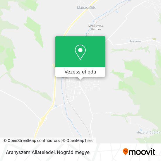 Aranyszem Allateledel térkép