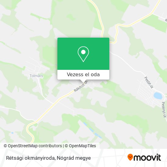 Rétsági okmányiroda térkép