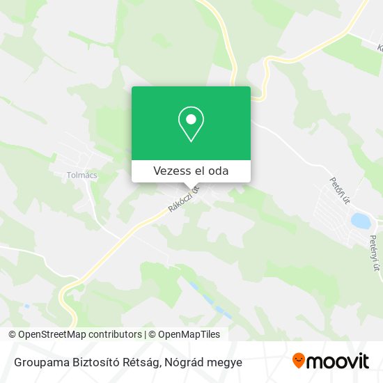 Groupama Biztosító Rétság térkép