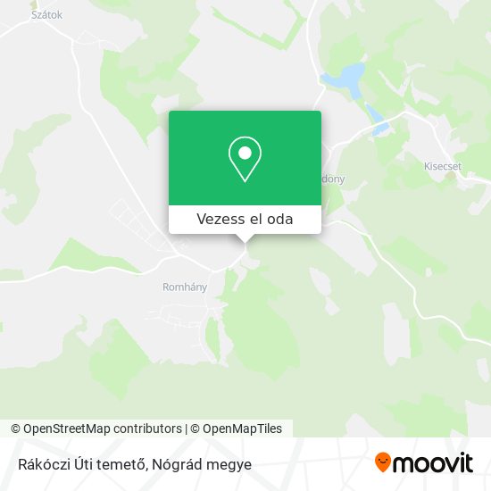 Rákóczi Úti temető térkép