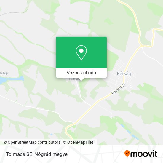 Tolmács SE térkép