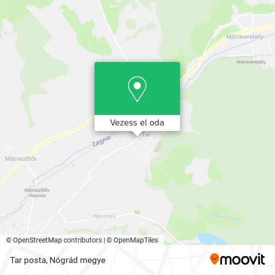 Tar posta térkép