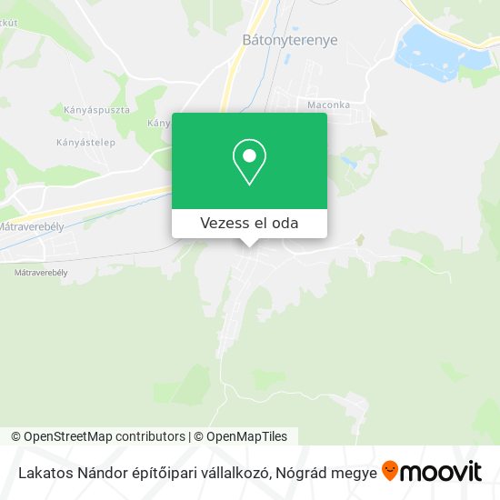 Lakatos Nándor építőipari vállalkozó térkép