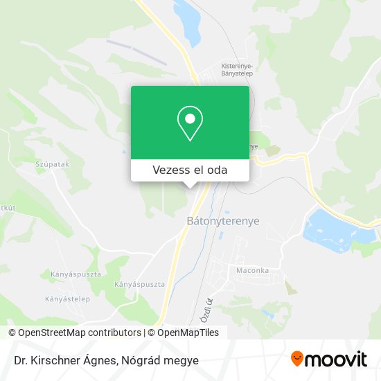 Dr. Kirschner Ágnes térkép