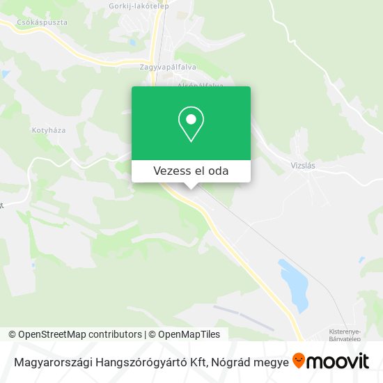 Magyarországi Hangszórógyártó Kft térkép