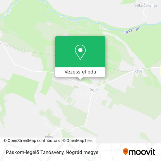 Páskom-legelő Tanösvény térkép