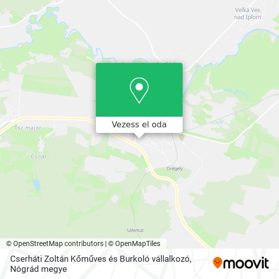 Cserháti Zoltán Kőműves és Burkoló vállalkozó térkép