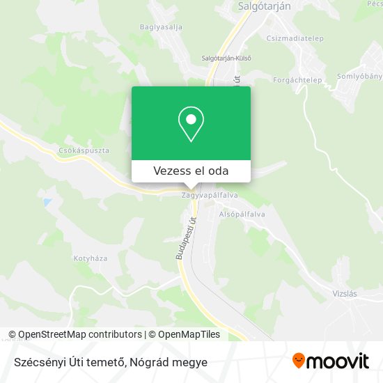 Szécsényi Úti temető térkép