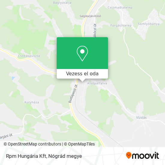 Rpm Hungária Kft térkép
