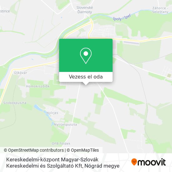 Kereskedelmi-központ Magyar-Szlovák Kereskedelmi és Szolgáltató Kft térkép