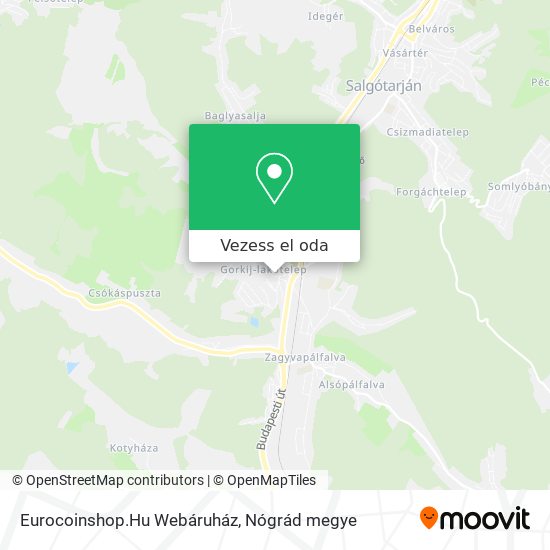 Eurocoinshop.Hu Webáruház térkép