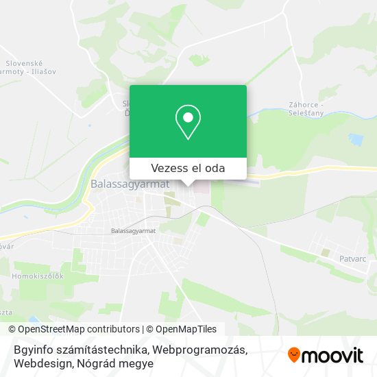 Bgyinfo számítástechnika, Webprogramozás, Webdesign térkép