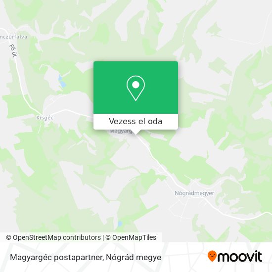 Magyargéc postapartner térkép