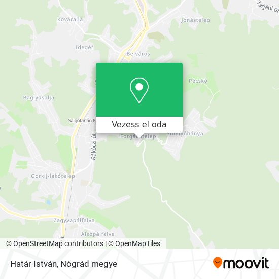 Határ István térkép