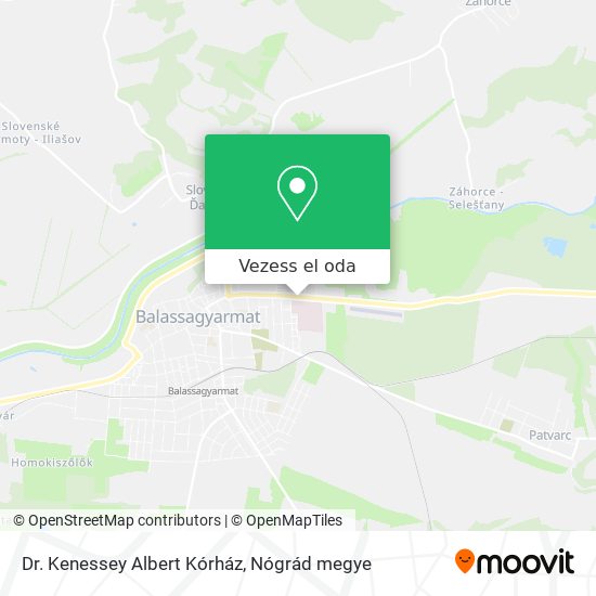 Dr. Kenessey Albert Kórház térkép
