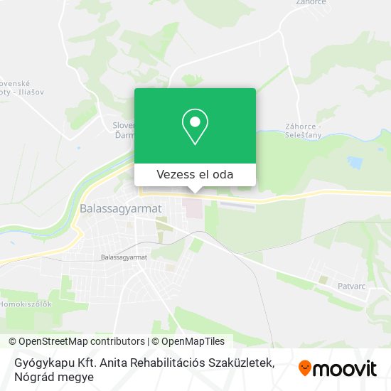Gyógykapu Kft. Anita Rehabilitációs Szaküzletek térkép