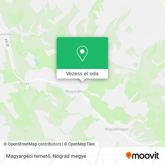 Magyargéci temető térkép