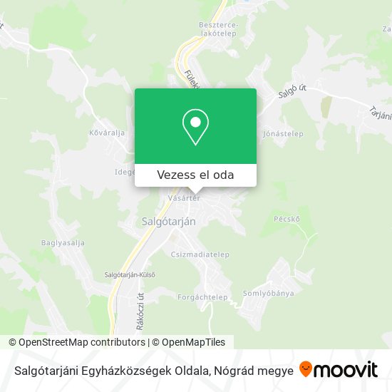 Salgótarjáni Egyházközségek Oldala térkép