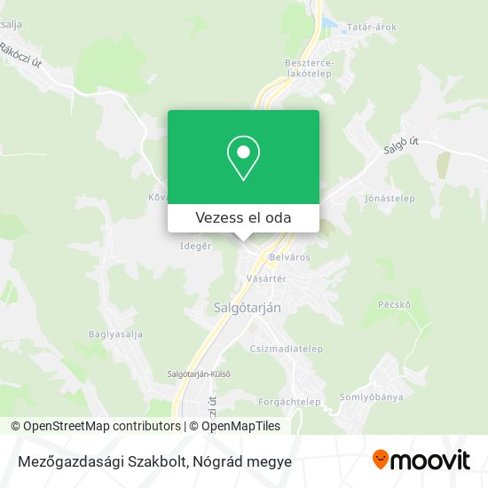 Mezőgazdasági Szakbolt térkép