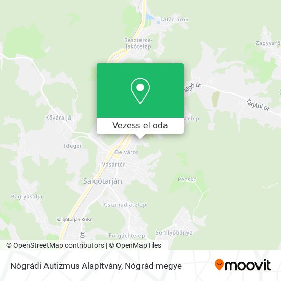 Nógrádi Autizmus Alapítvány térkép