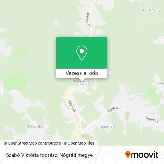 Szabó Viktória fodrász térkép