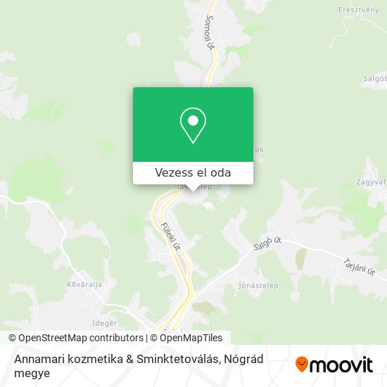 Annamari kozmetika & Sminktetoválás térkép