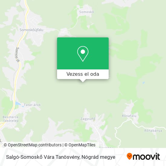 Salgó-Somoskő Vára Tanösvény térkép
