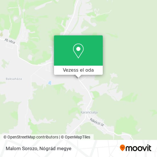 Malom Sorozo térkép