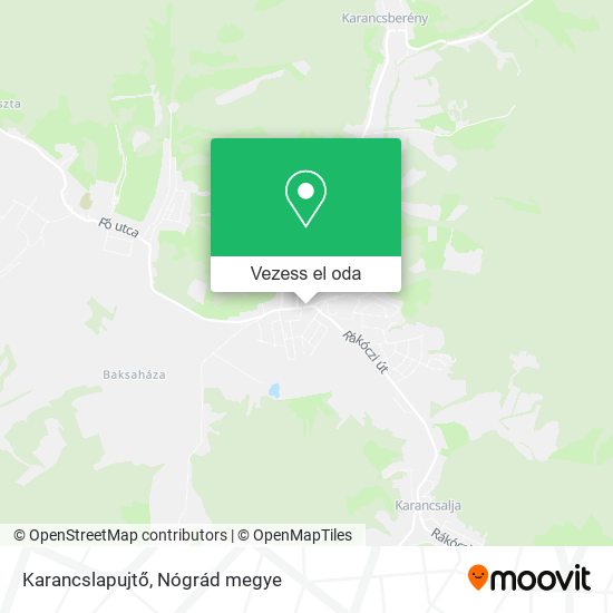 Karancslapujtő térkép