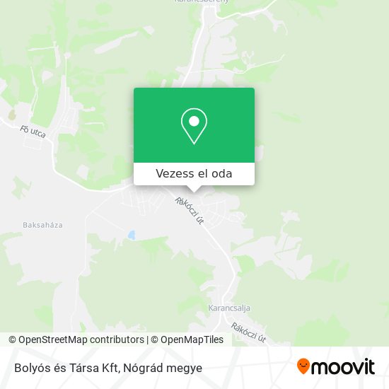 Bolyós és Társa Kft térkép