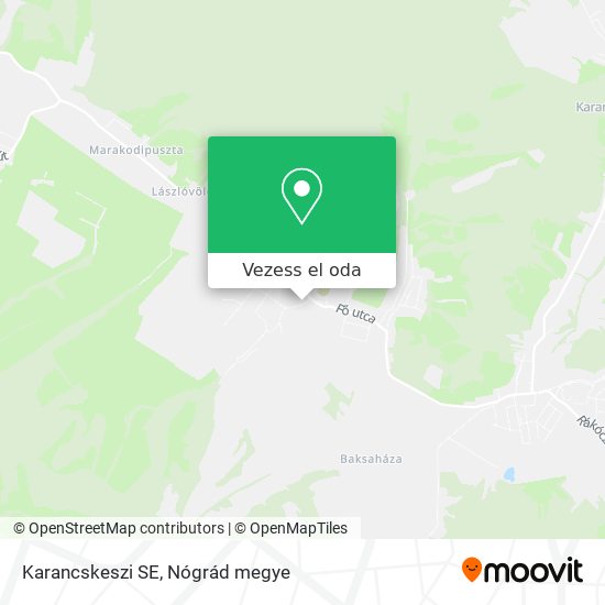 Karancskeszi SE térkép