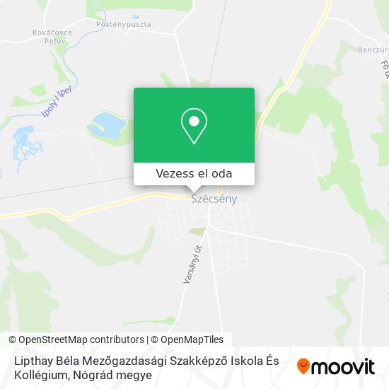 Lipthay Béla Mezőgazdasági Szakképző Iskola És Kollégium térkép