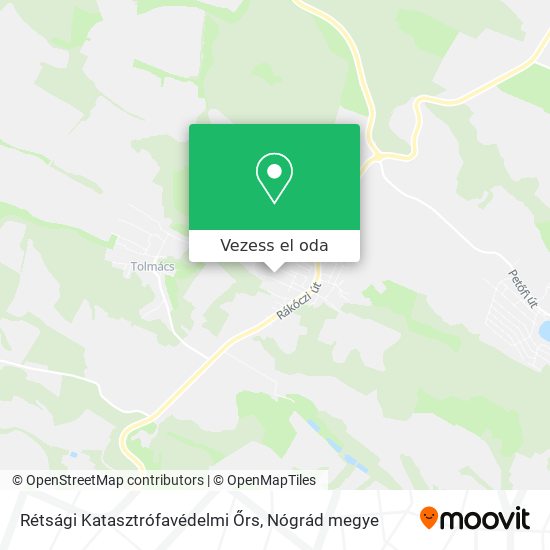 Rétsági Katasztrófavédelmi Őrs térkép