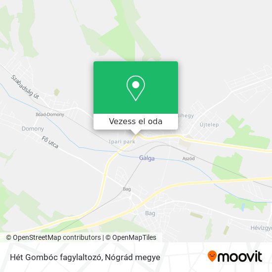 Hét Gombóc fagylaltozó térkép