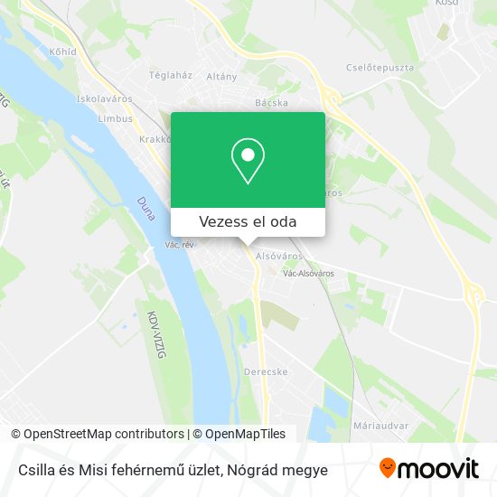 Csilla és Misi fehérnemű üzlet térkép