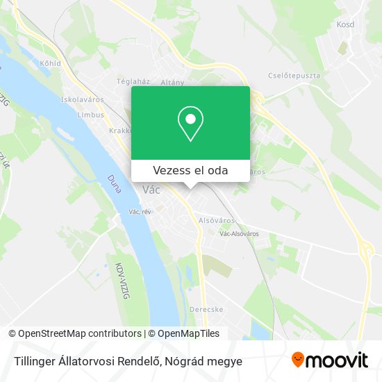 Tillinger Állatorvosi Rendelő térkép