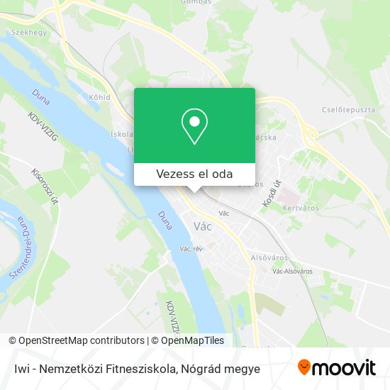 Iwi - Nemzetközi Fitnesziskola térkép