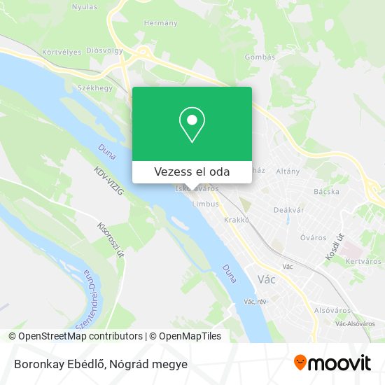 Boronkay Ebédlő térkép
