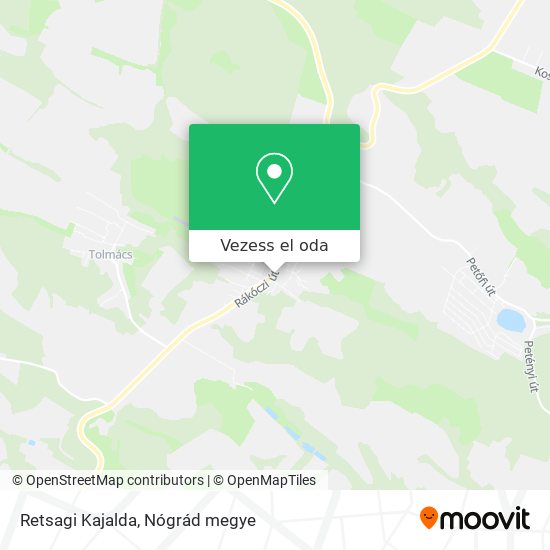 Retsagi Kajalda térkép