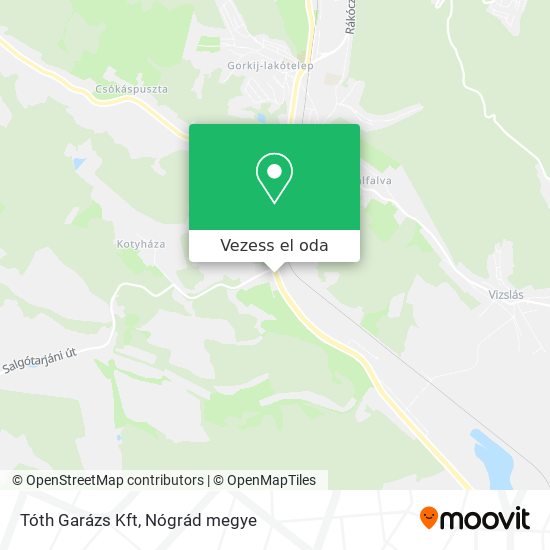 Tóth Garázs Kft térkép