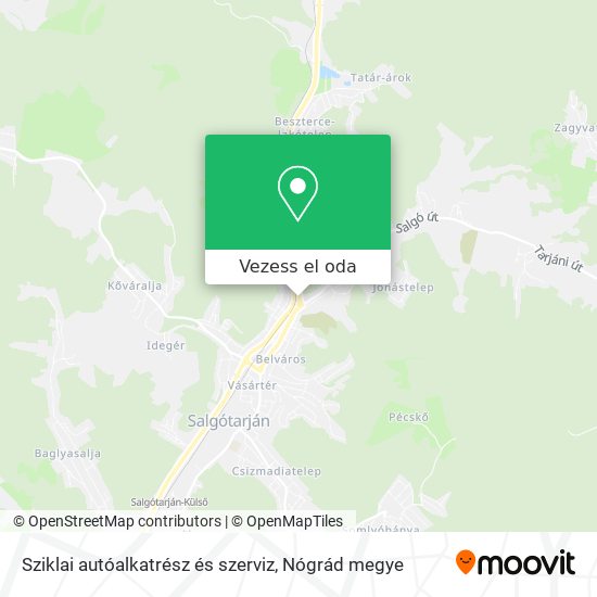 Sziklai autóalkatrész és szerviz térkép