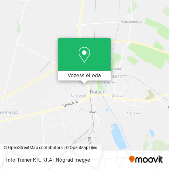 Info-Trener Kft. Kt.A. térkép