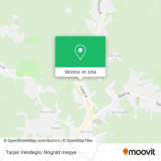 Tarjan Vendeglo térkép