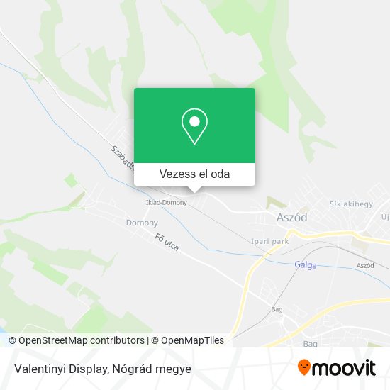Valentinyi Display térkép