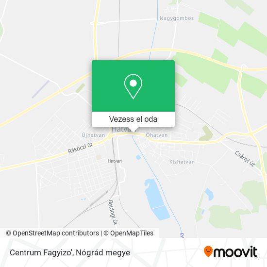 Centrum Fagyizo' térkép