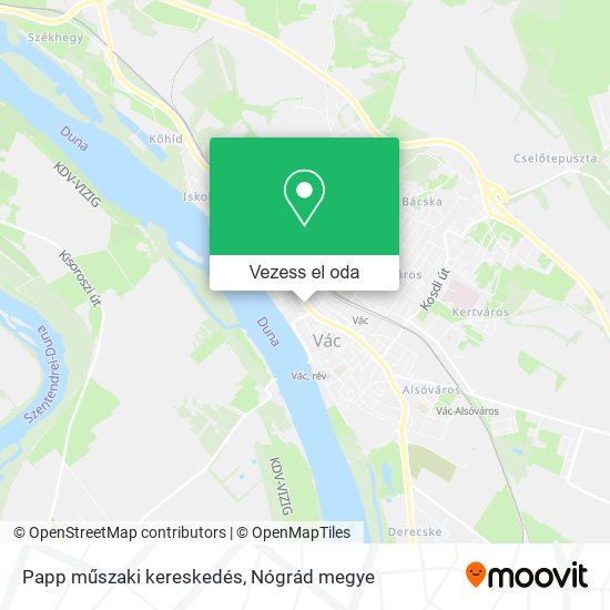 Papp műszaki kereskedés térkép